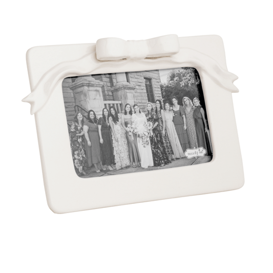 MUD PIE SMALL BOW CERAMIC FRAME