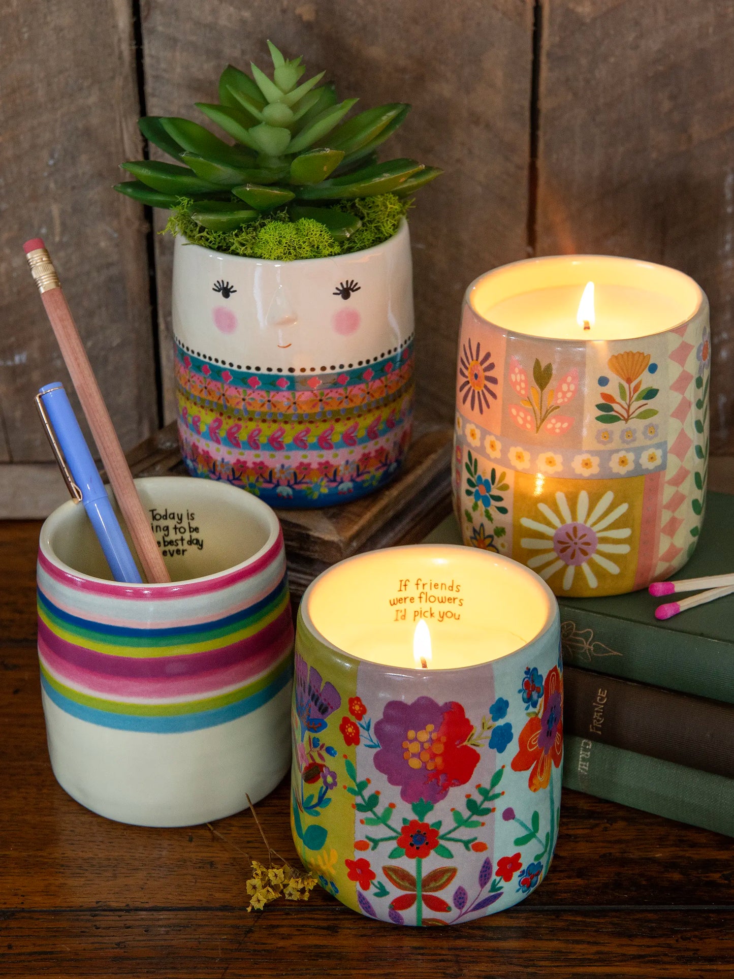 Natural Life Secret Message Mug Candle-Brighter Place