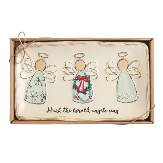 MUD PIE ANGELS SENTIMENT TRAY