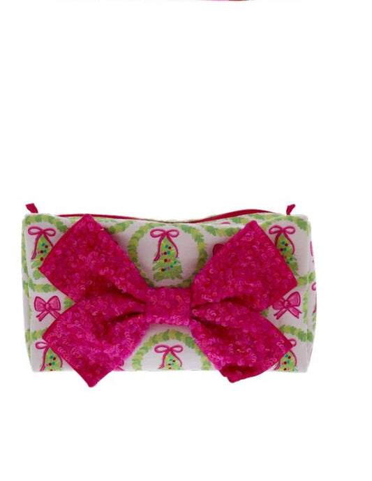 Jane Marie Pink Christmas Cheer Zipper Pouch