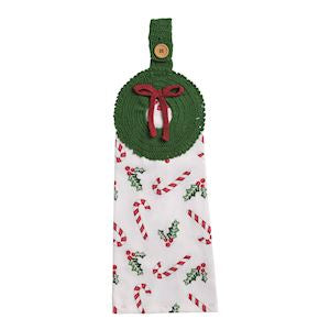 MUD PIE WREATH CROCHET TOWEL