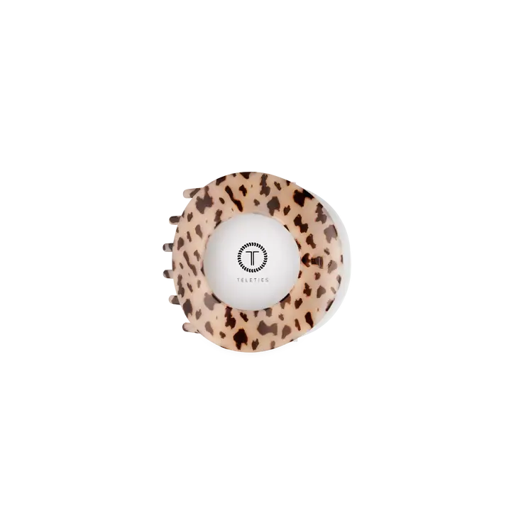 Teleties Blonde Tortoise | Small | Flat Circle Hair Clip