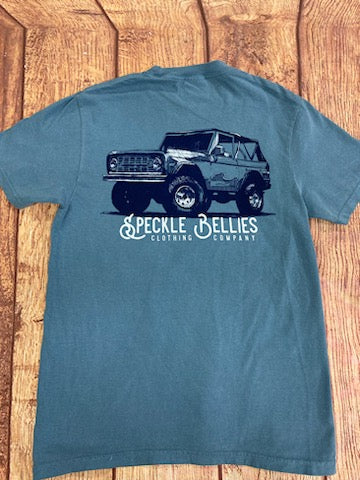 Speckle Bellies Bronco Pocket Tee