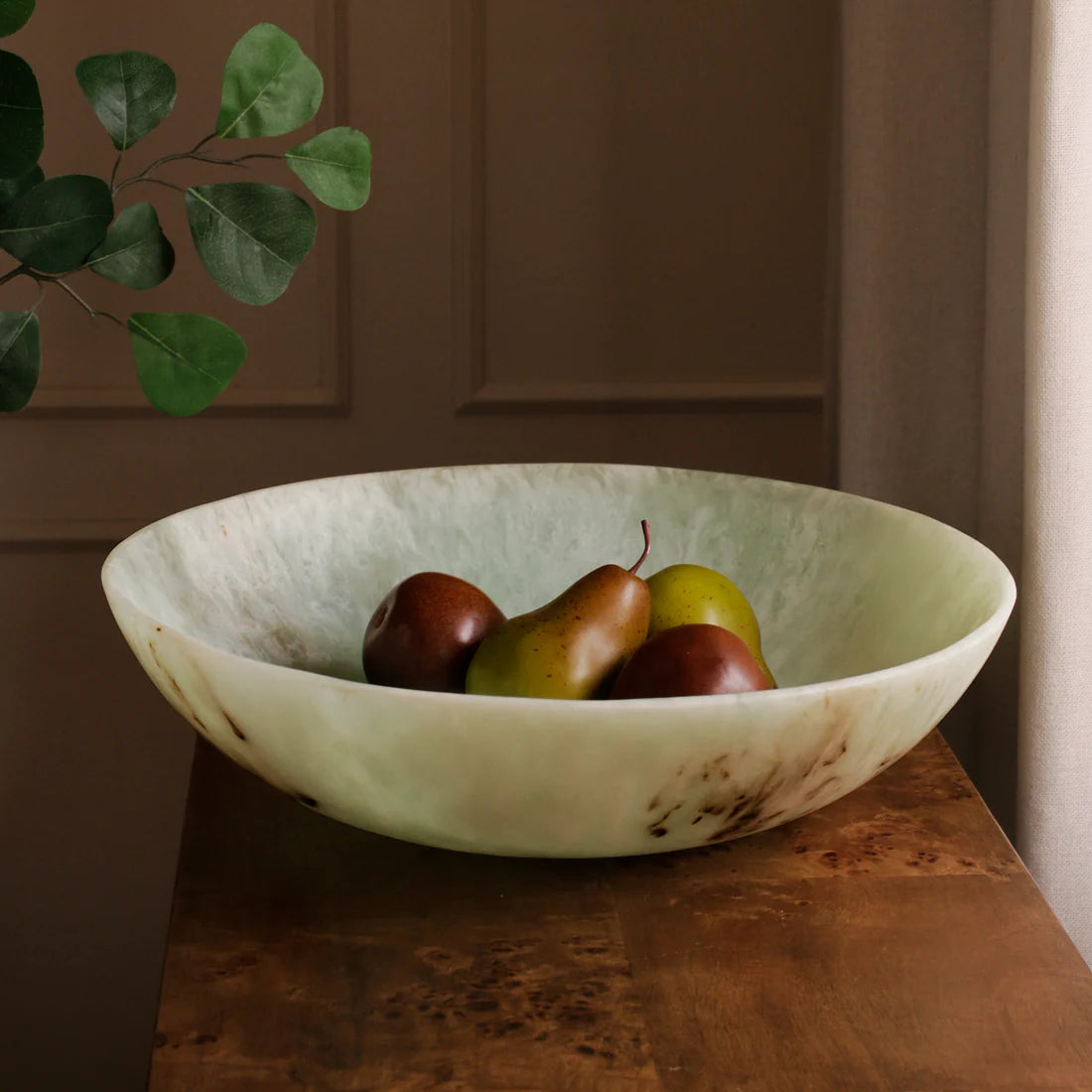 Beatriz Ball RESIN Giada Centerpiece Jade Swirl