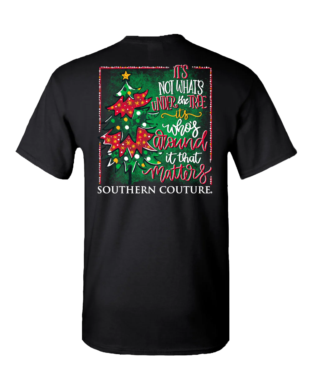 Southern Couture Not What's Under The Tree Black SS