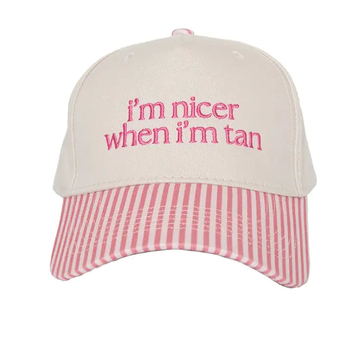 Katydid I'm Nicer When I'm Tan Two-Toned Vintage Hat