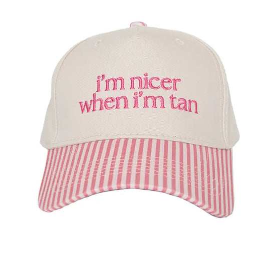 Katydid I'm Nicer When I'm Tan Two-Toned Vintage Hat