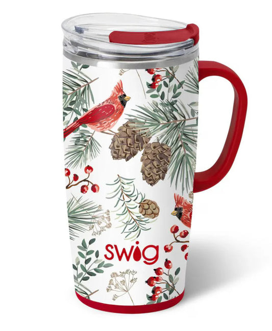 Swig Winter Cardinals Travel Mug 22oz