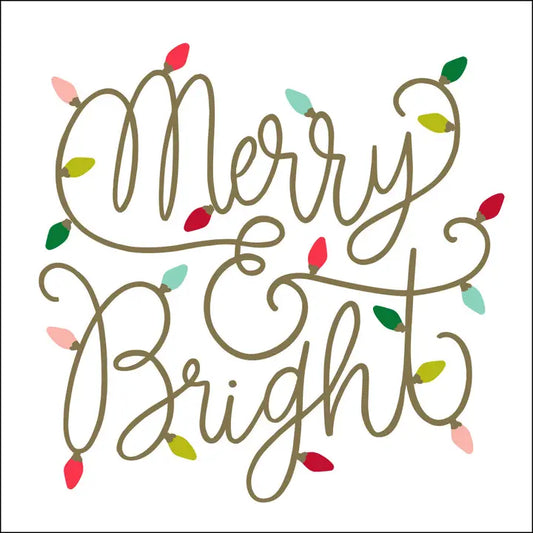 Soiree-Sisters Christmas Cocktail Napkins | Merry and Bright - 20ct