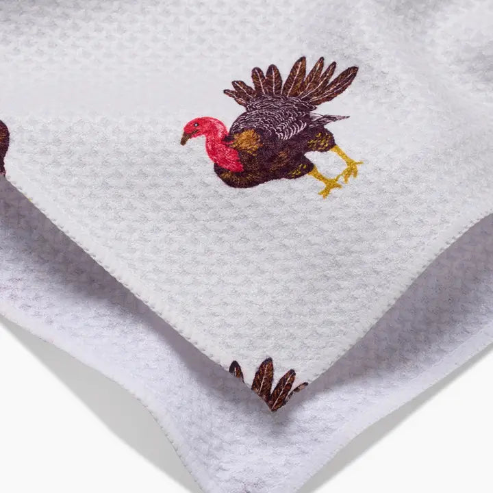 Geometry Turkey Trot Tea Towel