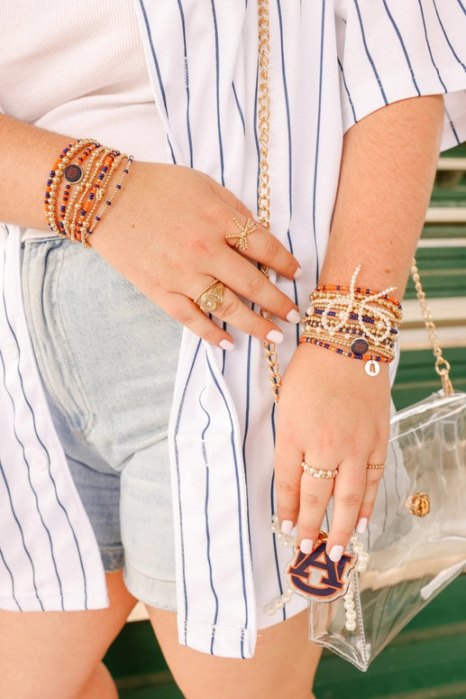 Beaded Blondes Auburn Bag & Boot Charm