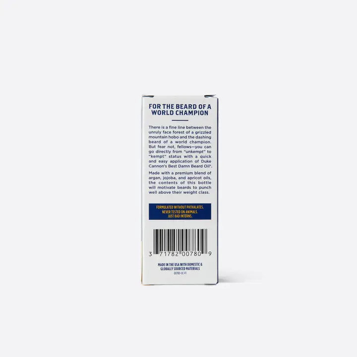 Duke Cannon Best Damn Beard Oil - 1oz