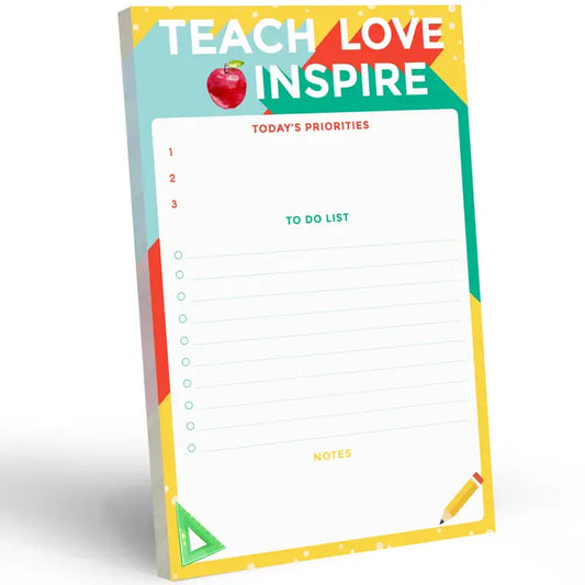50 Sheets 5.5 X 8.5” Teacher To Do List Notepad