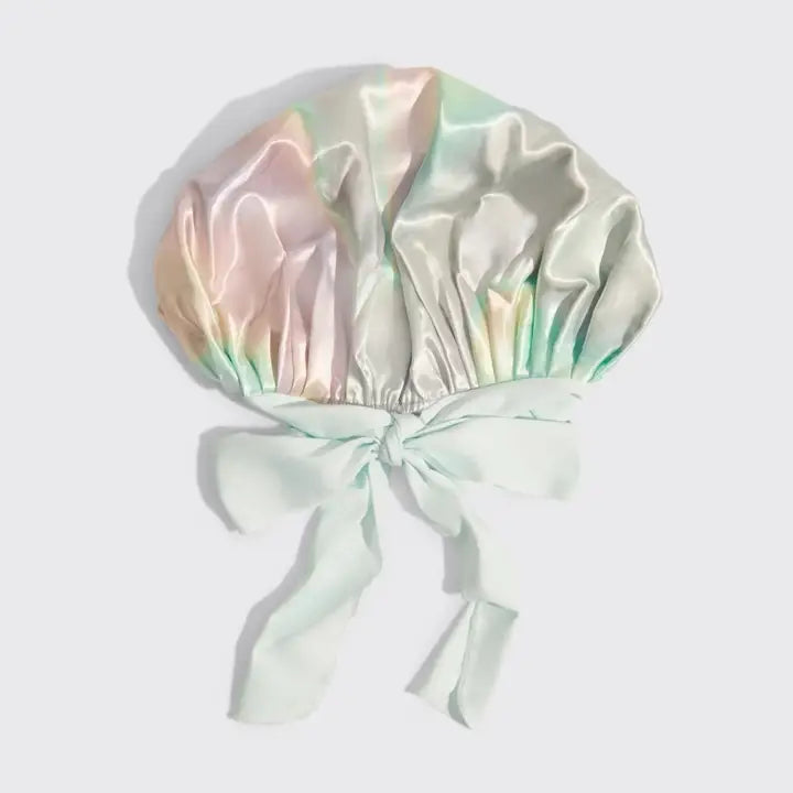 Kitsch Adjustable Oversized Satin Bonnet- Aura