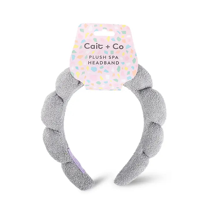 Cait + Co Plush Spa Headband - Turquoise | Gem Collection