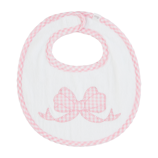 MUD PIE BOW TERRY BIB