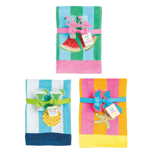 MUD PIE TERRYCLOTH TOWEL SETS