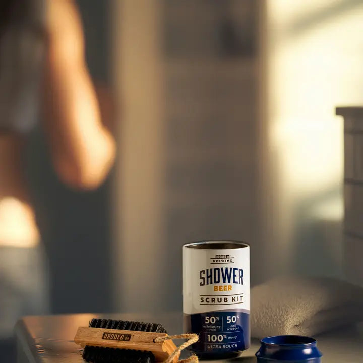Brodeo Drive Shower Beer Scrub Kit