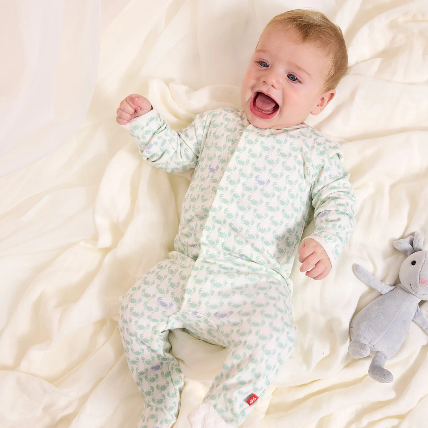 Magnetic Me Green Combo Organic Cotton Magnetic 2-Pack Footie