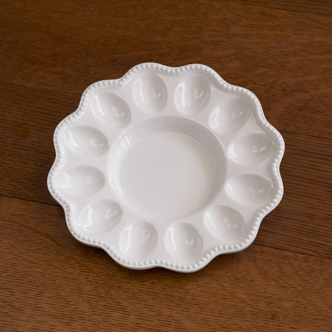 Beatriz Ball VIDA Alegria Deviled Egg Platter (White)