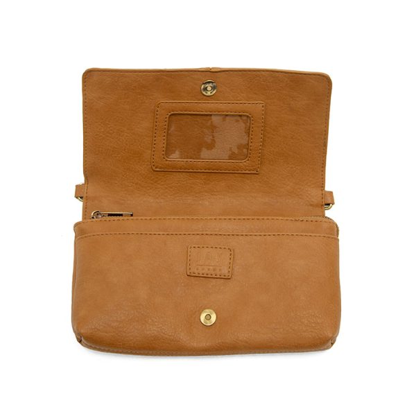 Joy Susan Everly Organizer Flap Crossbody-Mid Tan