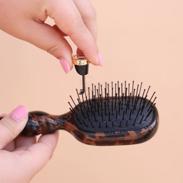 Teleties Mini Detangler Hair Brush for Medium Hair - Tortoise