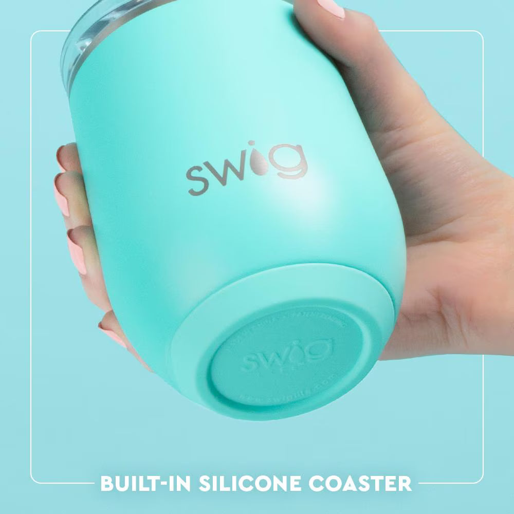 Swig Life Flora Rosa Stemless Wine Cup 12oz