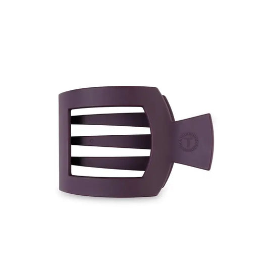 Teleties Square Flat Hair Clip | Med. | Burgundy Bliss