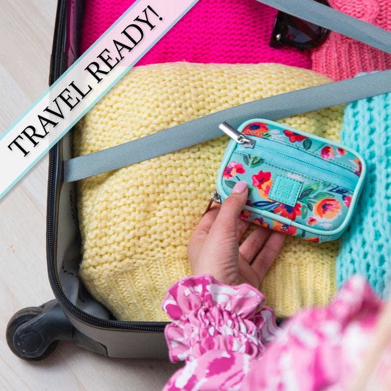 Made Easy Kit Pill Case - Weekly 7-Day Medicine Organizer-Teal Floral