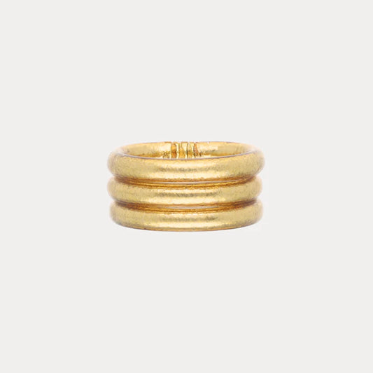 BUDHAGIRL AURA ALL WEATHER RINGS (SET OF 3)-SIZE 7