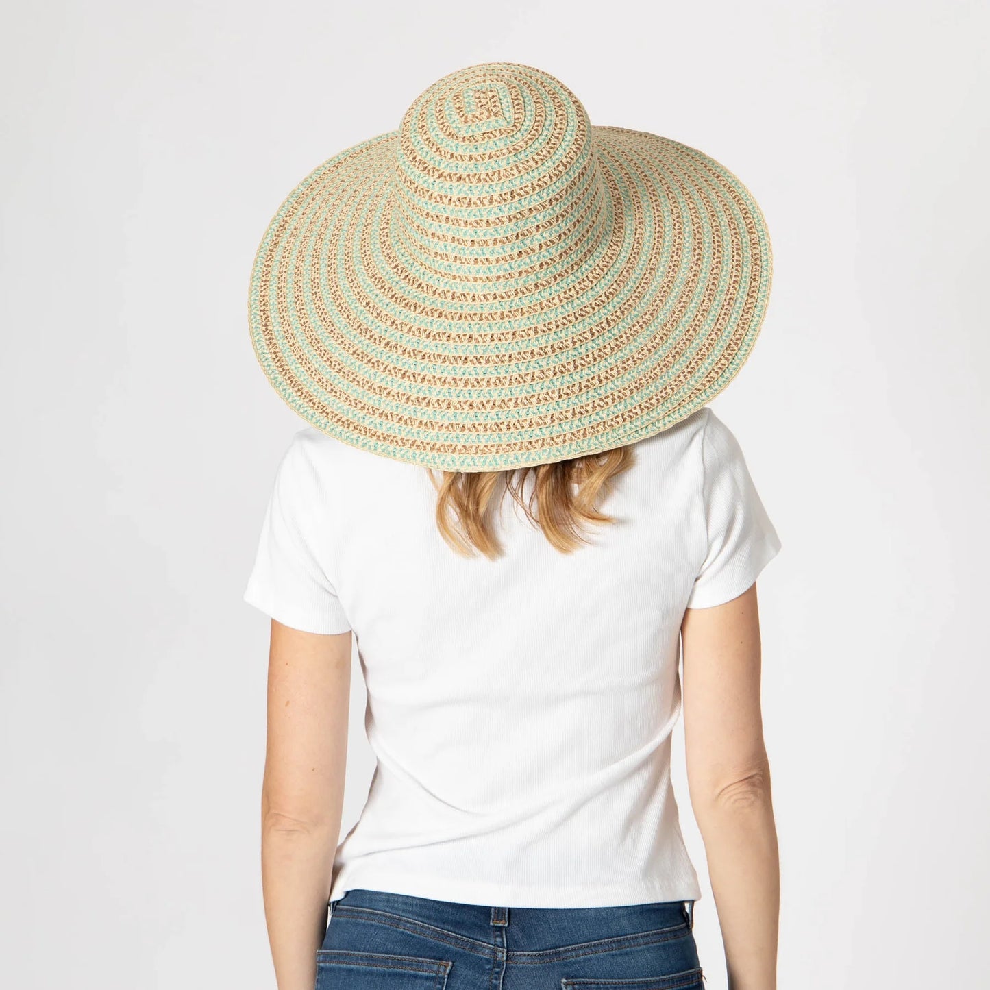 San Diego Hat Brisa - Round Crown Sun Hat-Brown Blue