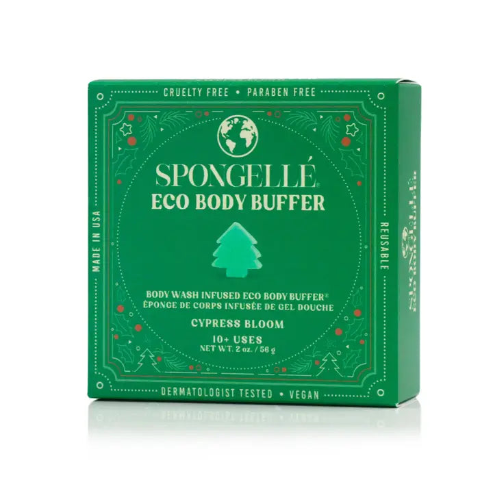 Spongelle Cypress Bloom Eco Holiday Tree Body Buffer