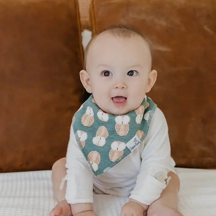 Copper Pearl Baby Bandana Bibs - Ivy