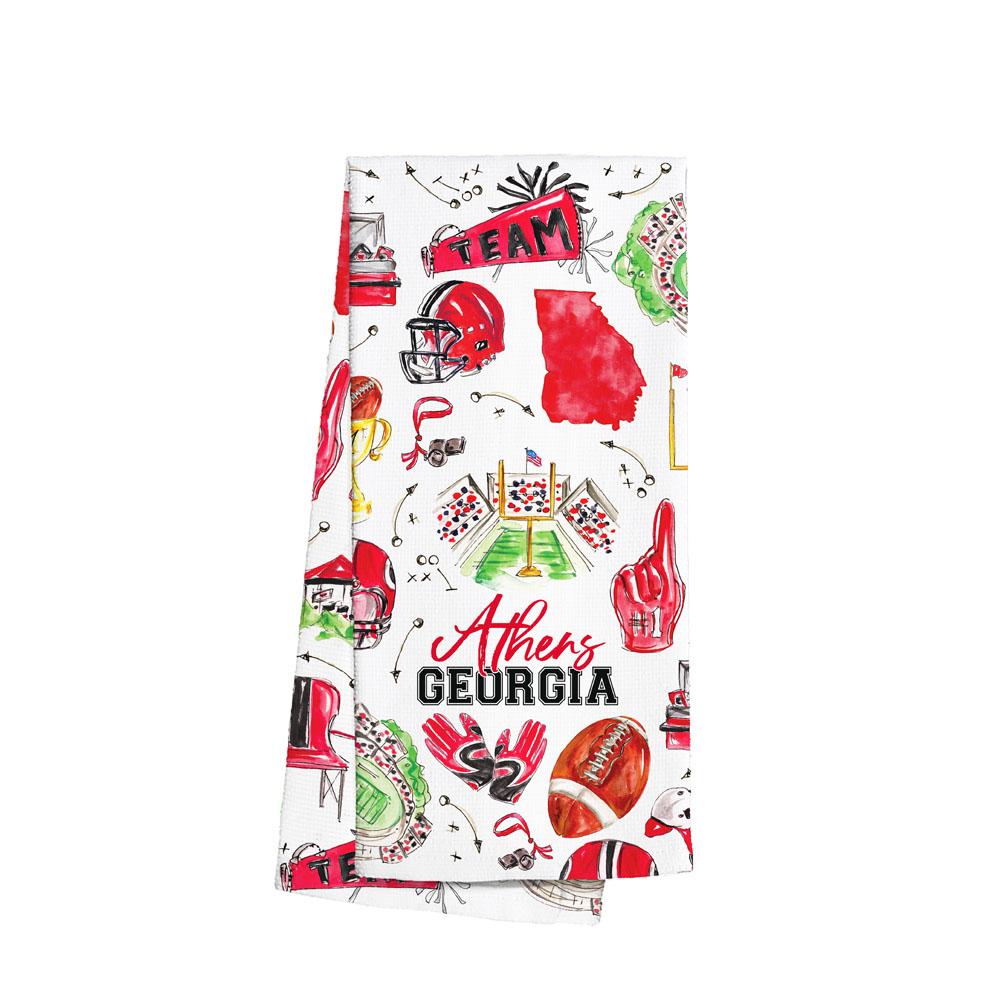 Swig Life Tailgates In Athens Tea Towel