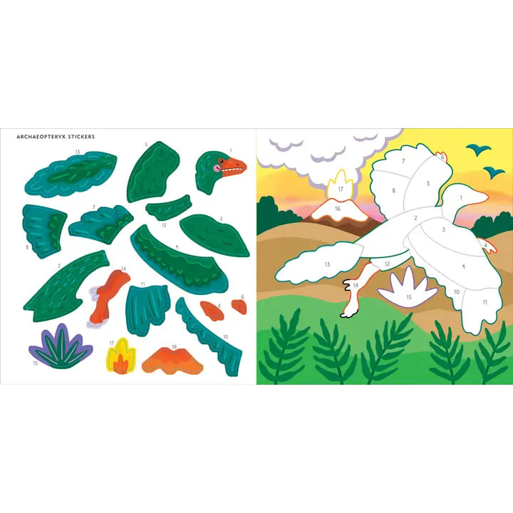 My First Color-By-Sticker Book -- Dinosaurs