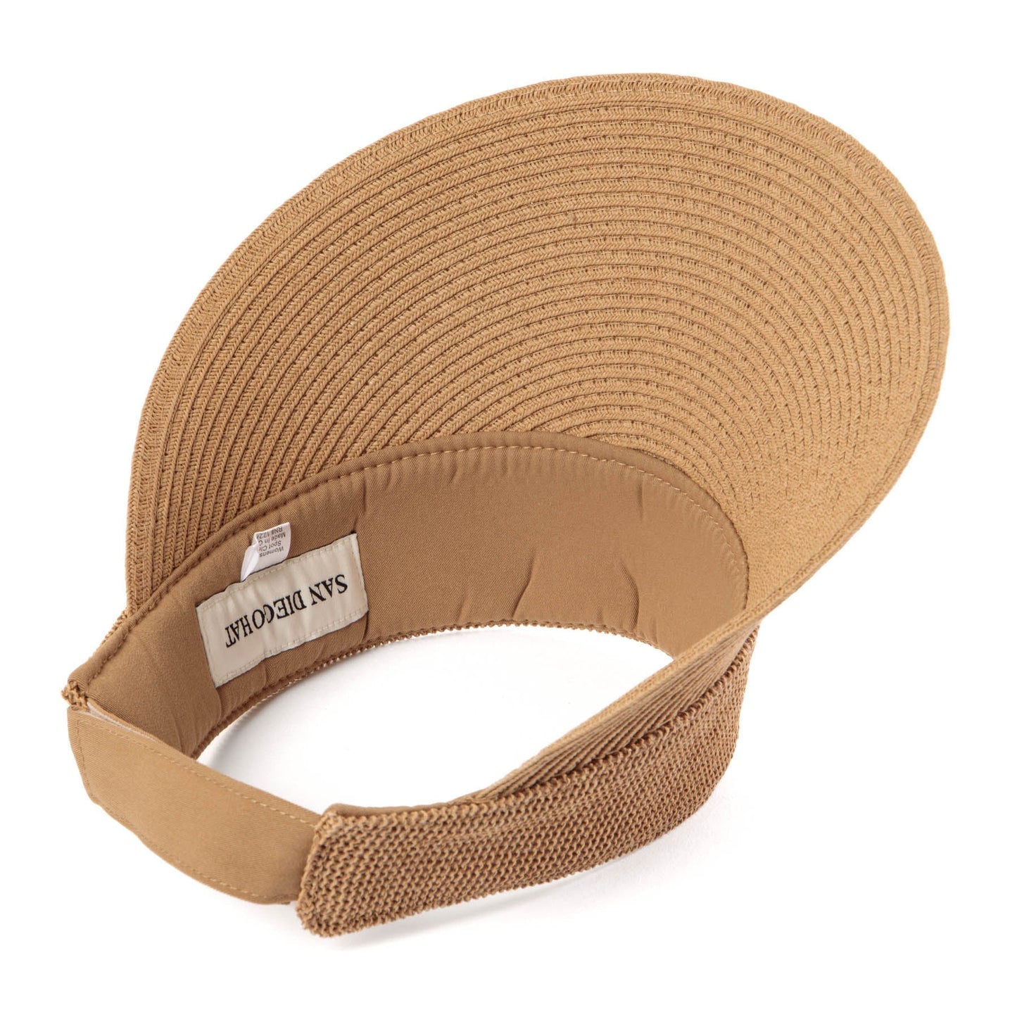 San Diego Hat Monte - Visor with Crochet Crown Panel