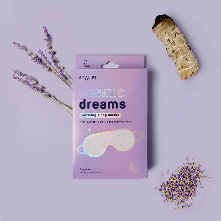 My Spa Life Cosmic Dreams Warming Sleep Masks, Spa Eye Masks- 3 Pack