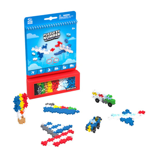 Plus Plus Puzzle By Number® Activity Pad - Transportation