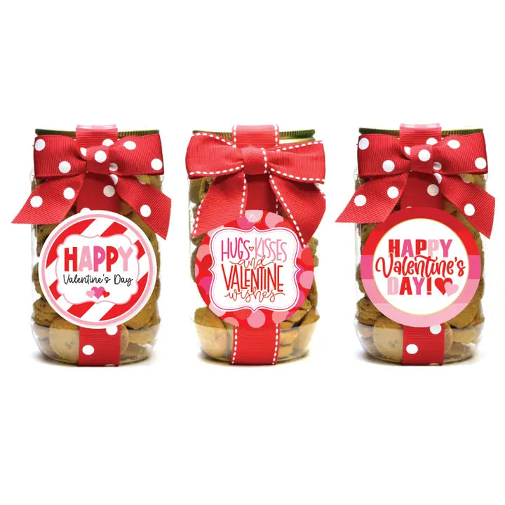 Oh, Sugar! Chocolate Chip Cookie Pint Jars - Valentine