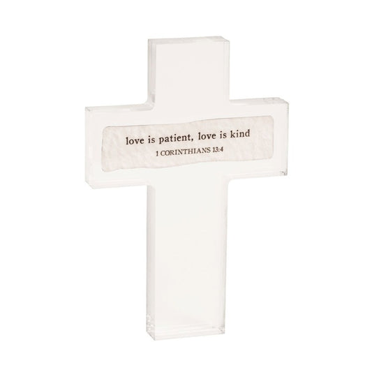 MUD PIE Love Is Sentiment Acrylic Cross