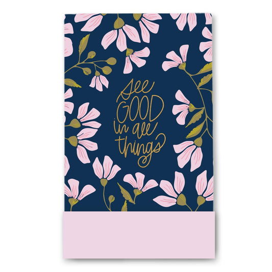 Mary Square  Flip Notepad See Good In All Things