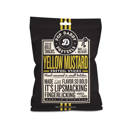 Pop Daddy – Yellow Mustard Seasoned Pretzels 3.0oz