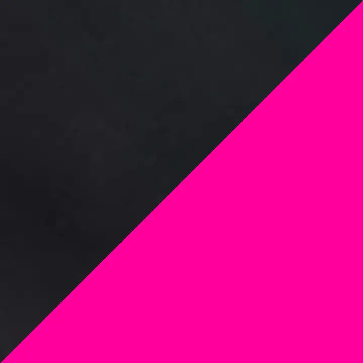 Kusshi Neoprene Makeup Bag-Black/Pink