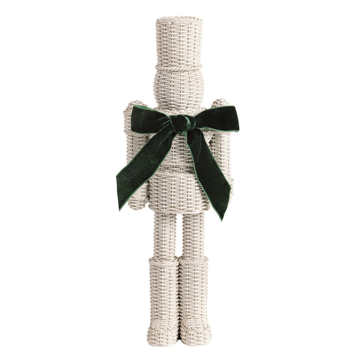 MUD PIE LARGE RESIN WICKER NUTCRACKER