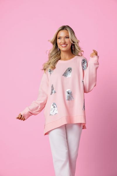 MUD PIE GHOST SPARKLE SWEATSHIRT