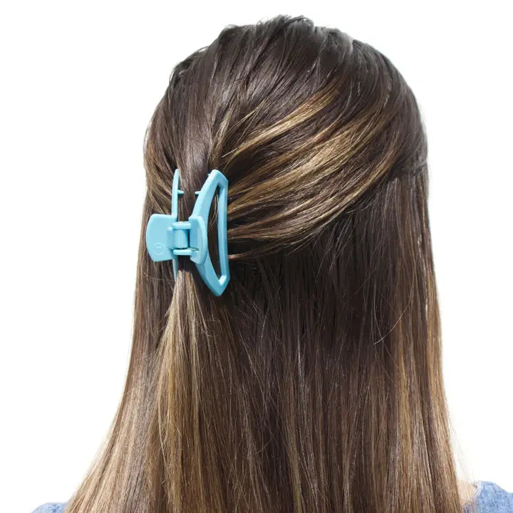 Teleties Open Hair Clip | Small | Summer Sky