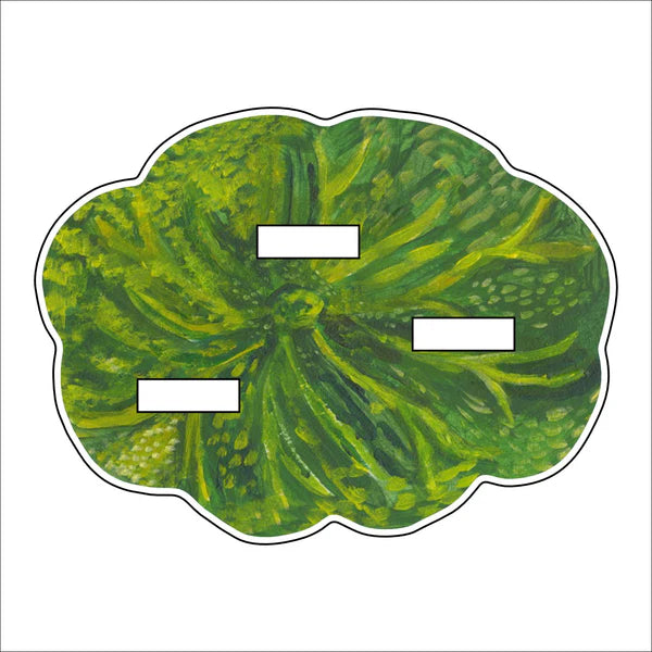 Kimberly Hodges Art and Design Triple Stand Green Lotus