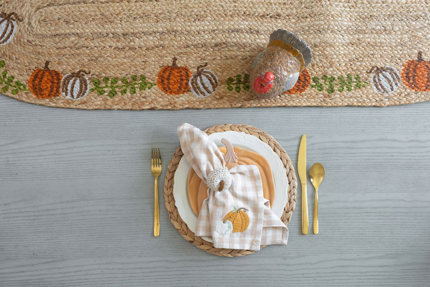 Mud Pie  Pumpkin Napkin Rings