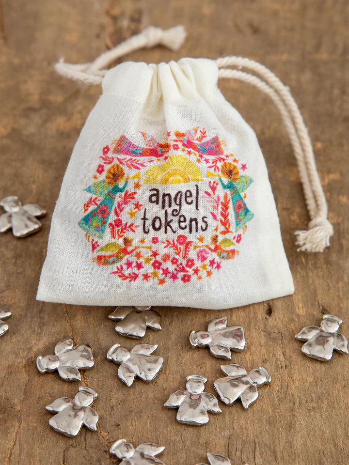 Natural Life Bag of Tiny Tokens, Set of 12 - Angels
