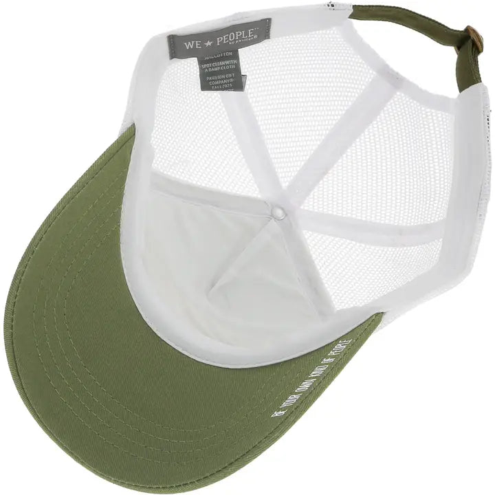 Pavilion Camping People - Adjustable Moss Green Neoprene Mesh Hat